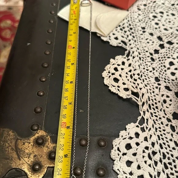 James Avery Rare And Retired Sliding Puffy HEART Pendant On 20” Rolo Necklace - Picture 7 of 8